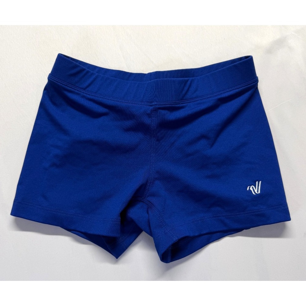 Varsity Spirit Cheer Shorts Women Small Royal Blue Stretch Athletic Gym Training